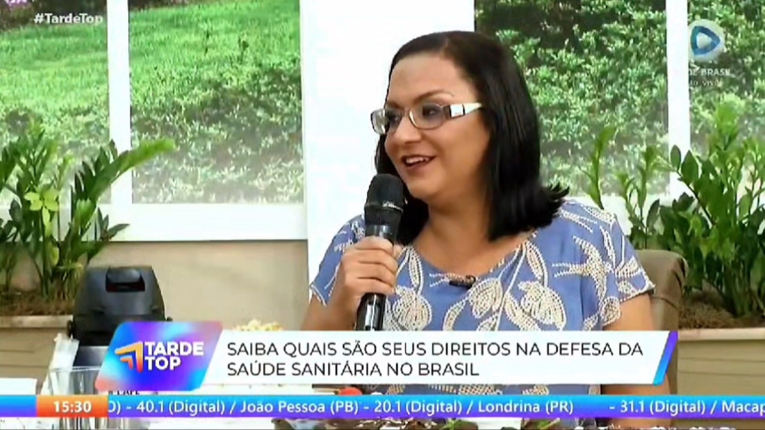 Lucia Albanez no programa Tarde Top