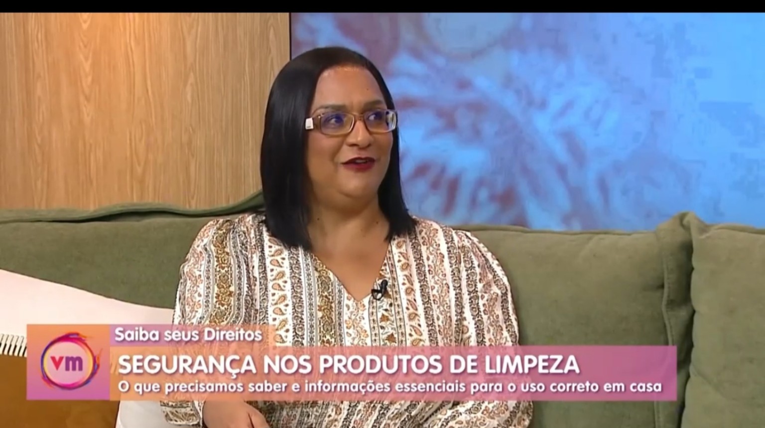 Lucia Albanez no programa Vida Melhor